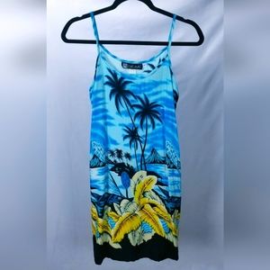 In Gear Tropical Dress Y2K Vintage Island Resort Beach Pool Party
